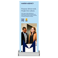 Career Fair Pop Up Banner - Photoframe - Sky Blue