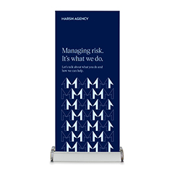 Business Insurance Pop Up - Pattern Midnight Blue