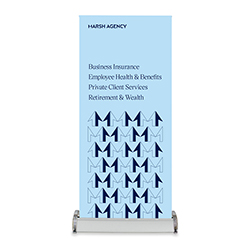 Business Lines Pop Up - Pattern Sky Blue