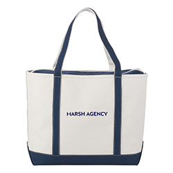Baltic 24Oz Cotton Canvas Tall Zippered Tote