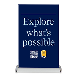 Career Fair Table Top Rollers - Midnight Blue