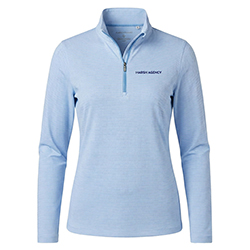 Ladies' Pga Tour Feeder Stripe 1/4-Zip